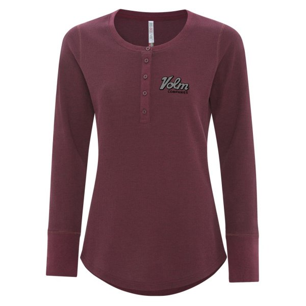 Ladies Henley Long Sleeve - Image 3