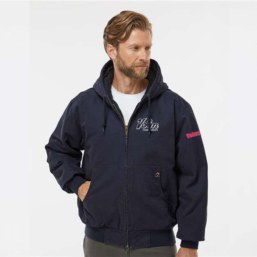Mens DriDuck Cloth Hooded Jacket with Quilt Lining - Image 8