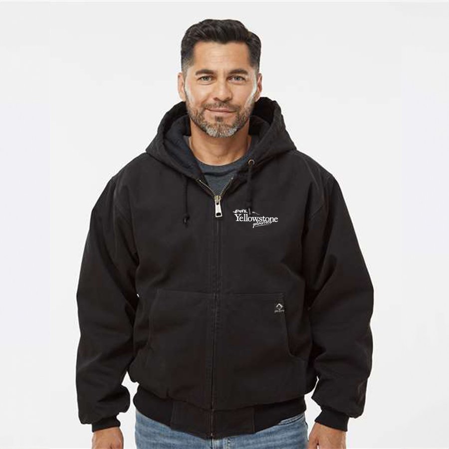 Mens DriDuck Cloth Hooded Jacket with Quilt Lining - Image 10