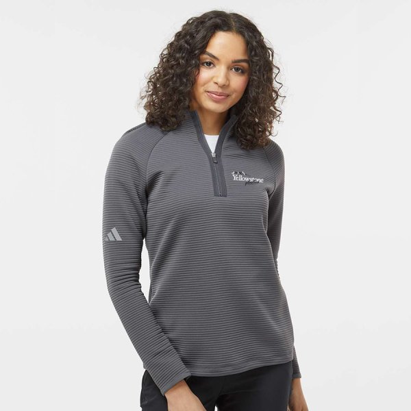 Ladies Adidas Spacer Quarter Zip - Image 7