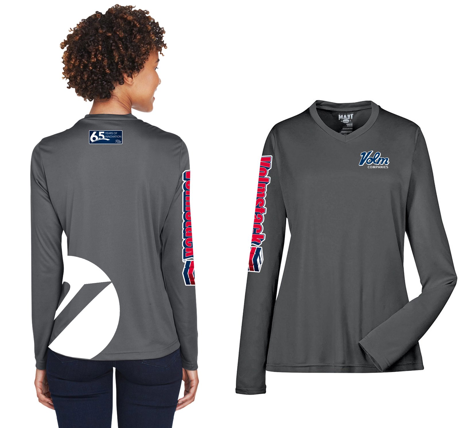Ladies Moisture Wicking Long Sleeve Tee - Image 3